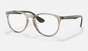 Ray Ban Erika Optics Men's Eyeglasses Silver | 89652-SPKG