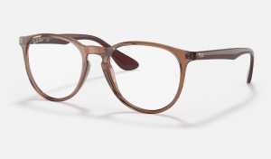 Ray Ban Erika Optics Women's Eyeglasses Brown | 74032-QBIT