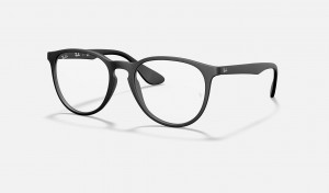 Ray Ban Erika Optics Women's Eyeglasses Black | 75238-UTEV