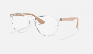 Ray Ban Erika Optics Women's Eyeglasses Silver | 56748-NWSH