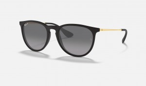 Ray Ban Erika @collection Men's Sunglasses Black | 28974-GBXL