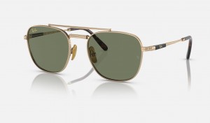 Ray Ban Frank Ii Titanium Men's Sunglasses Green | 98073-UFBW