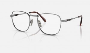 Ray Ban Frank Ii Titanium Optics Men's Eyeglasses Silver | 56348-PKLR