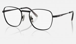 Ray Ban Frank Ii Titanium Optics Men's Eyeglasses Black | 24916-YPSU