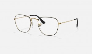 Ray Ban Frank Optics Men's Eyeglasses Gold | 24035-MJOK