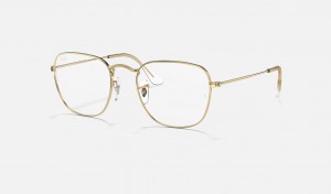 Ray Ban Frank Optics Men's Eyeglasses Gold | 84231-VFEQ