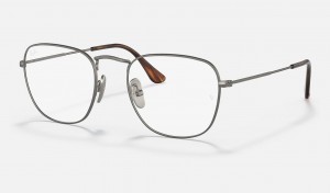 Ray Ban Frank Titanium Optics Men's Eyeglasses Grey | 04158-CFMR