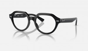 Ray Ban Gina Optics Men's Eyeglasses Black | 94852-PQYE