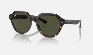 Ray Ban Gina Women's Sunglasses Green | 64290-ABVK