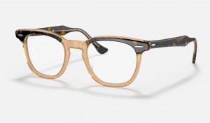 Ray Ban Hawkeye Optics Men's Eyeglasses Brown | 46879-WCLO