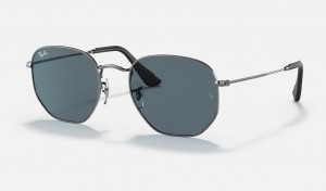 Ray Ban Hexagonal @collection Men's Sunglasses Blue | 21057-OYUM