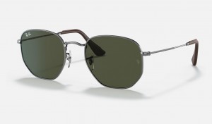 Ray Ban Hexagonal @collection Men's Sunglasses Green | 20857-KAOV