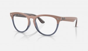 Ray Ban Iris Optics Men's Eyeglasses Beige | 85143-FXAV