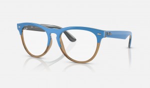 Ray Ban Iris Optics Men's Eyeglasses Blue | 80397-HCAX