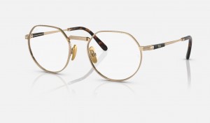 Ray Ban Jack Ii Titanium Optics Men's Eyeglasses Gold | 54692-MNRQ