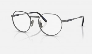 Ray Ban Jack Ii Titanium Optics Men's Eyeglasses Grey | 39540-SLOK