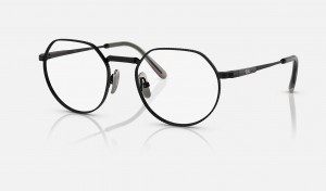 Ray Ban Jack Ii Titanium Optics Women's Eyeglasses Black | 51268-WPGU