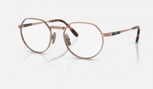 Ray Ban Jack Ii Titanium Optics Women's Eyeglasses Gold | 04675-JNAT