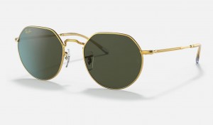 Ray Ban Jack Men's Sunglasses Green | 56943-KCOJ