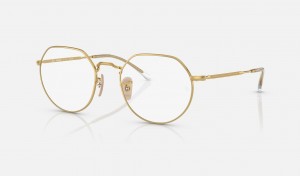 Ray Ban Jack Transitions® Men's Eyeglasses Gold | 15629-EBOX