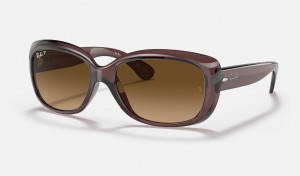 Ray Ban Jackie Ohh Transparent Women's Sunglasses Brown | 03896-EKXI