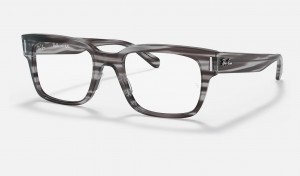 Ray Ban Jeffrey Optics Men's Eyeglasses Grey | 52078-TJWI