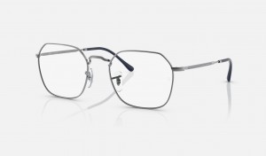 Ray Ban Jim Optics Men's Eyeglasses Grey | 02143-KHAW