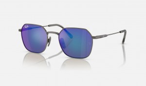 Ray Ban Jim Titanium Men's Sunglasses Blue | 81942-ONKX