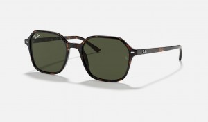 Ray Ban John Men's Sunglasses Green | 65370-TZWP