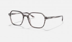 Ray Ban John Optics Men's Eyeglasses Grey | 30124-OLDQ