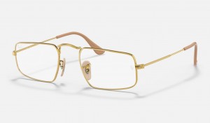 Ray Ban Julie Optics Men's Eyeglasses Gold | 38672-JAIH