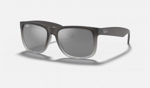 Ray Ban Justin Classic Men's Sunglasses Silver | 41320-SWXY