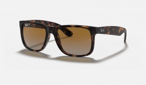 Ray Ban Justin Classic Women's Sunglasses Brown | 78695-YPSG