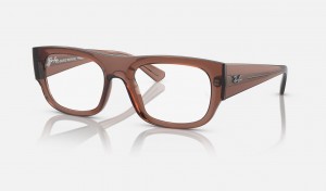 Ray Ban Kristin Optics Bio-based Men's Eyeglasses Brown | 30985-XGHW