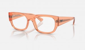 Ray Ban Kristin Optics Bio-based Men's Eyeglasses Orange | 93465-EVMG