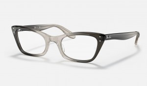 Ray Ban Lady Burbank Optics Women's Eyeglasses Grey | 59703-MYHL