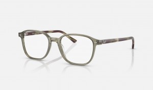 Ray Ban Leonard Optics Men's Eyeglasses Green | 95301-CFSN