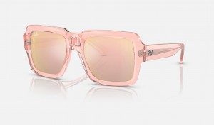 Ray Ban Magellan Bio-based Men's Sunglasses Pink | 97625-PERW