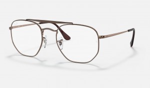 Ray Ban Marshal Optics Men's Eyeglasses Brown | 67539-AGLP