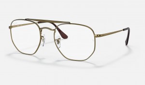 Ray Ban Marshal Optics Women's Eyeglasses Gold | 57423-APCD