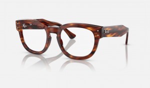 Ray Ban Mega Hawkeye Optics Women's Eyeglasses Brown | 26103-JDBR