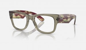 Ray Ban Mega Wayfarer Optics Women's Eyeglasses Green | 43105-EGVS