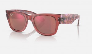 Ray Ban Mega Wayfarer Women's Sunglasses Red | 04368-MNOG