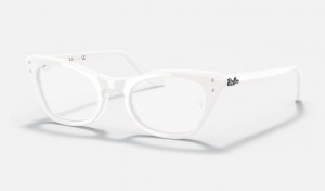 Ray Ban Miss Burbank Optics Kids' Eyeglasses White | 37562-BRQU