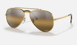 Ray Ban New Aviator Men's Sunglasses Silver | 18936-KEMY