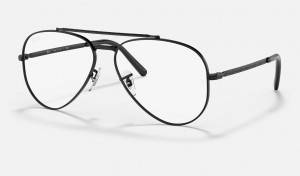 Ray Ban New Aviator Optics Women's Eyeglasses Black | 05264-WXZV