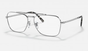 Ray Ban New Caravan Optics Men's Eyeglasses Silver | 27893-QTCP