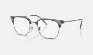 Ray Ban New Clubmaster Optics Limited Men's Eyeglasses Grey | 23746-UMTQ