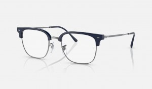 Ray Ban New Clubmaster Optics Men's Eyeglasses Blue | 82761-TQJH