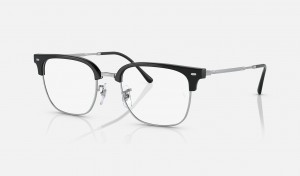 Ray Ban New Clubmaster Optics Women's Eyeglasses Silver | 23586-KCZW